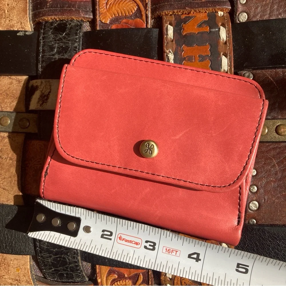 Hobo Real Leather Salmon Pink Leather Wallet - Picture 8 of 9